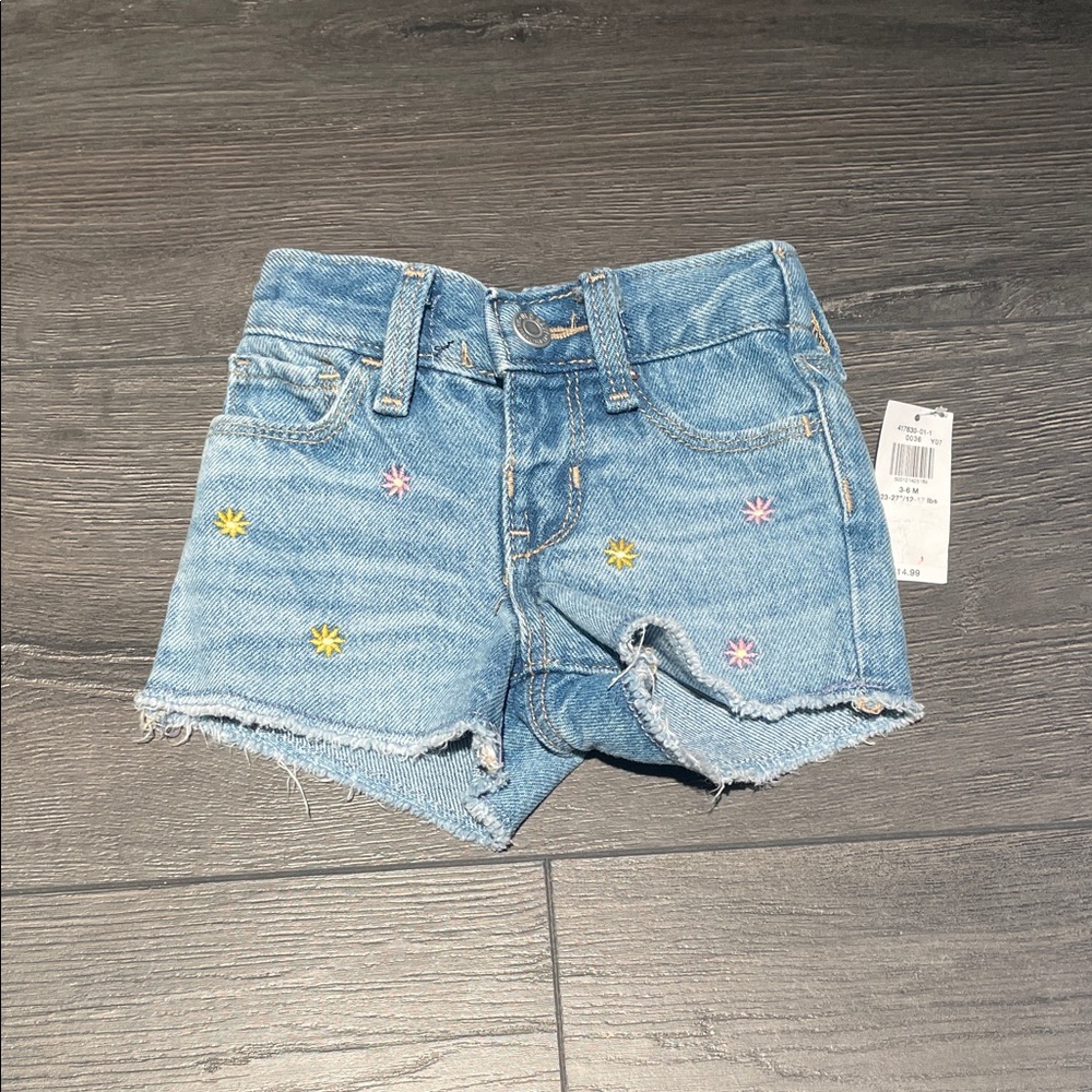 Old Navy Embroidered Denim Shorts for Babies